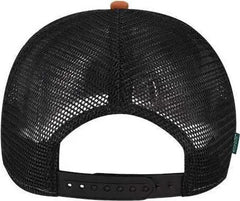 Legacy ROADIE Five Panel Trucker Cap Copper Slub Black Tan Black / Adjustable