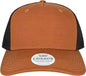 Legacy ROADIE Five Panel Trucker Cap Copper Slub Black Tan Black / Adjustable