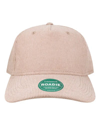 LEGACY ROADIE Five-Panel Trucker Cap - Dusty Rose Corduroy - Green / One Size Fits Most