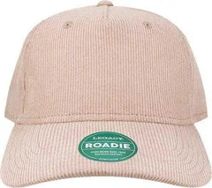 Legacy ROADIE Five-Panel Trucker Cap - Dusty Rose Corduroy - Green / One Size Fits Most