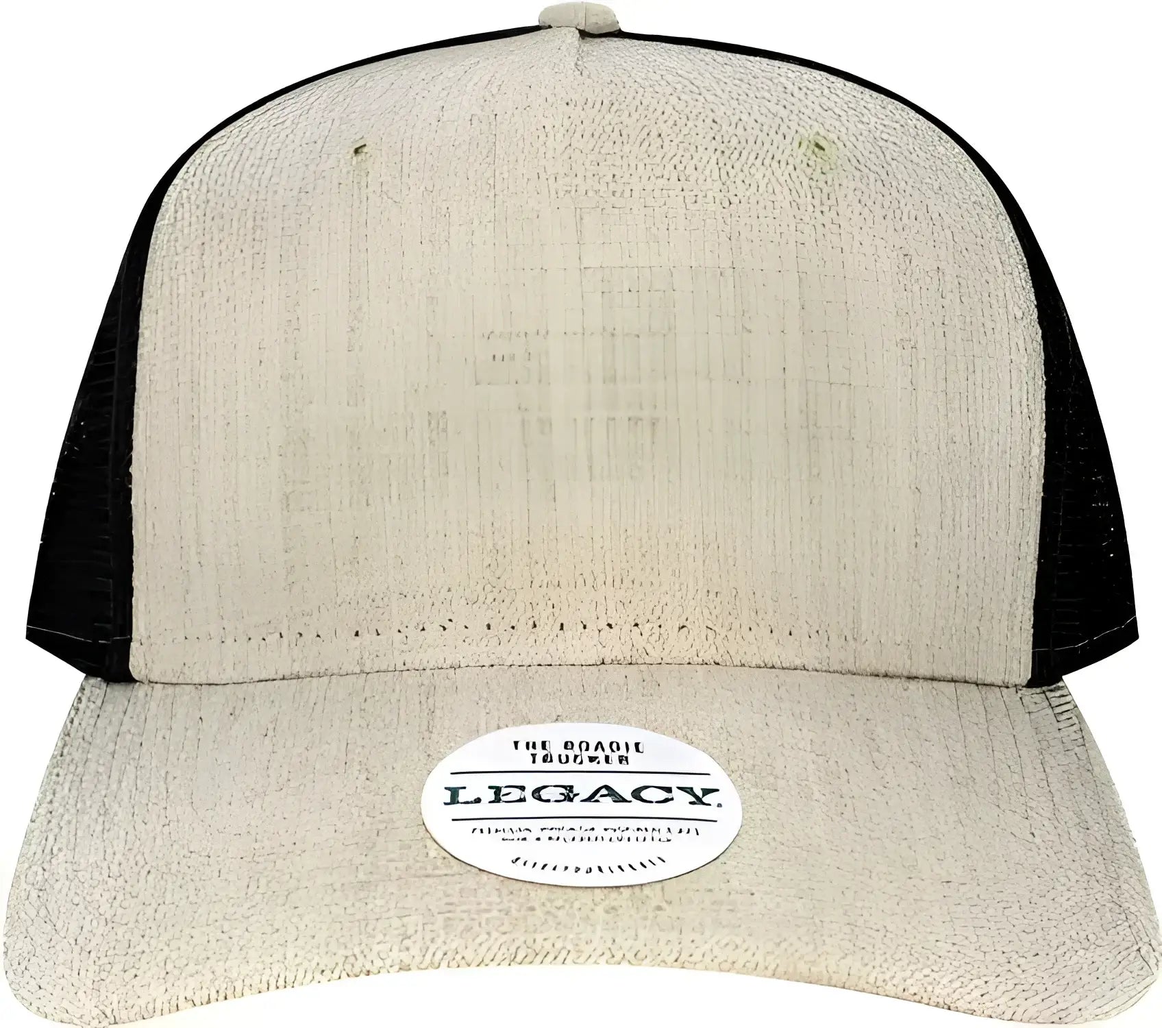 Legacy ROADIE Five-Panel Trucker Cap - Heather Tan Black - Tan Black / Adjustable