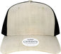 Legacy ROADIE Five-Panel Trucker Cap - Heather Tan Black - Tan Black / Adjustable