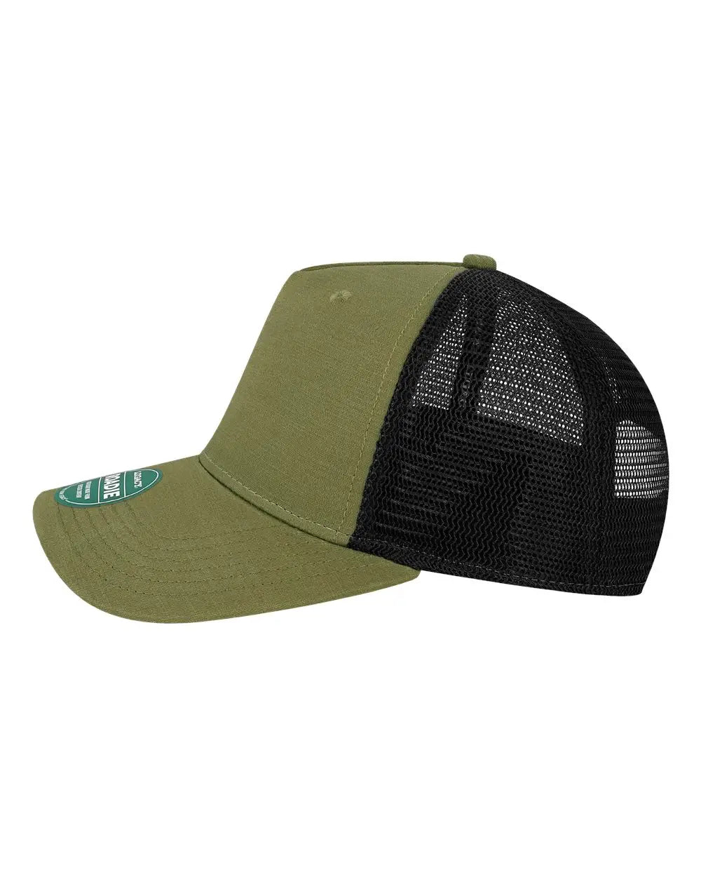 LEGACY ROADIE Five-Panel Trucker Cap - Olive Slub Black - Olive Black / One Size Fits Most