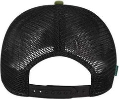 Legacy ROADIE Five Panel Trucker Cap Olive Slub Black Olive Black / Adjustable