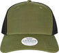 Legacy ROADIE Five Panel Trucker Cap Olive Slub Black Olive Black / Adjustable