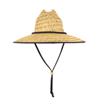 Lunada Bay 528 Mat Straw Lifeguard Hat - USA - Red Blue / One Size Fits Most