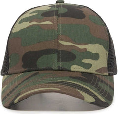 OC Sports MBW-600 Team Adjustable Mesh Back Ball Cap - Generic Camo Bk | HIT a Double