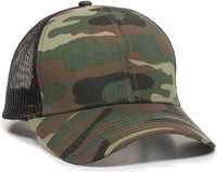 OC Sports MBW-600 Team Adjustable Mesh Back Ball Cap - Generic Camo Bk | HIT a Double