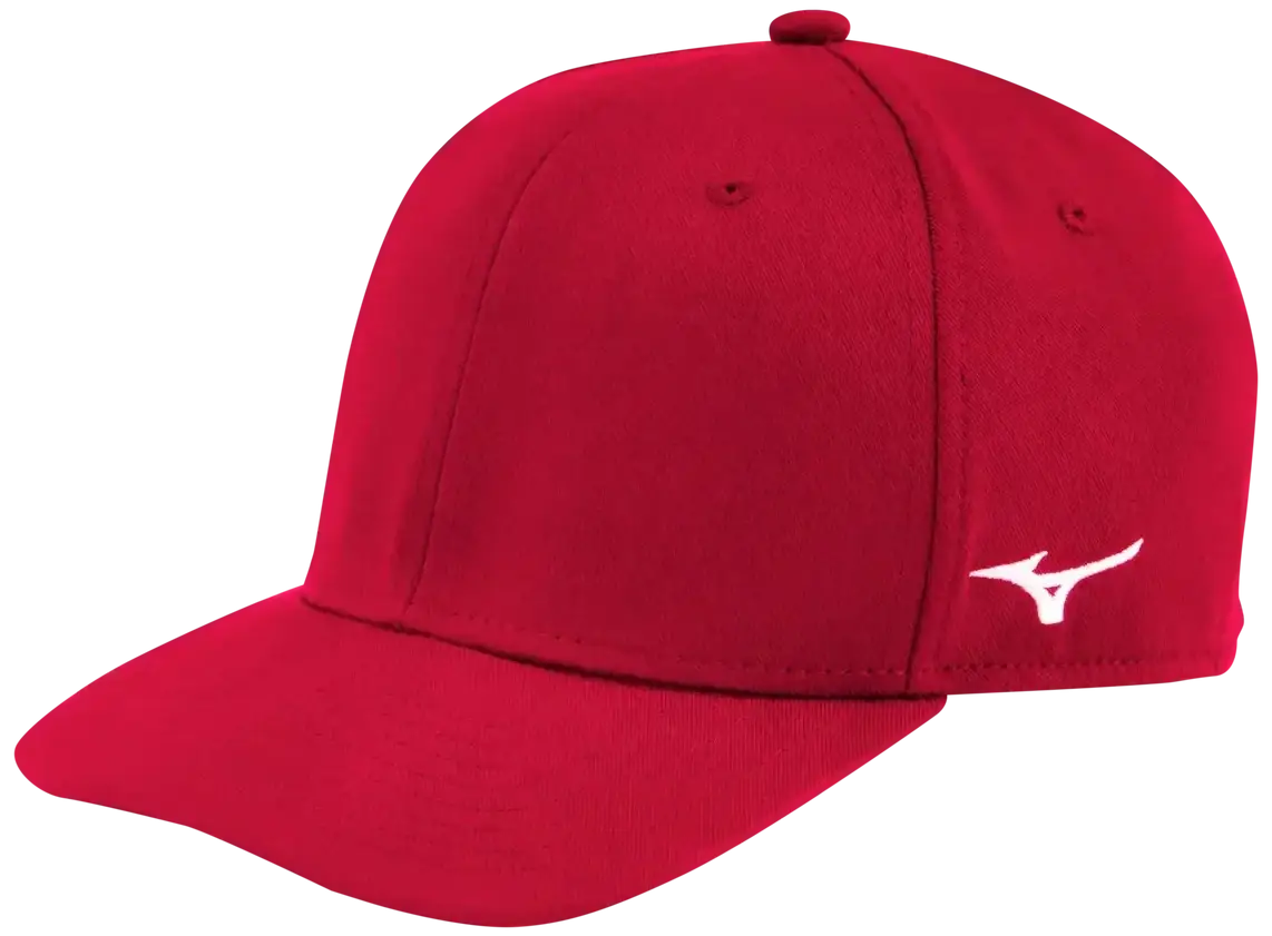 Mizuno 370317 Mizuno Fitted Pro Cap - Red - Red / S/M
