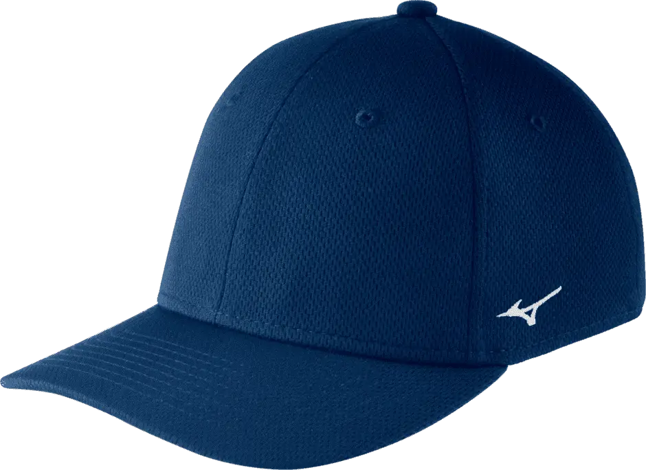 Mizuno Stretch Fitted Team Hat - Navy - Navy / LXL