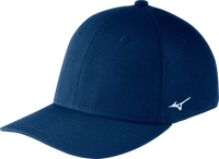 Mizuno Stretch Fitted Team Hat - Navy - Navy / LXL
