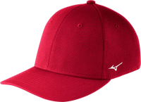 Mizuno Stretch Fitted Team Hat - Red - Red / LXL