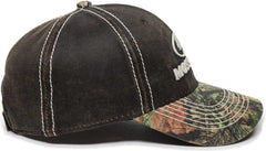 OC Sports MOFS46A Mossey Oak Hard Pigment-Dyed Twill Cap - Brown Mossy Oak Break-Up Country - HIT a Double - 3