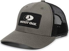 OC Sports MOFS47A Mossey Oak Garment Washed Cotton Twill Cap - Olive Black | HIT a Double