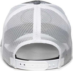 OC Sports MOFS44A Mossey Oak Fishing Cap Mesh Back - Mossy Oak Elements Coastal Cloudbank White | HIT a Double
