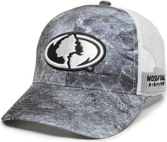 OC Sports MOFS44A Mossey Oak Fishing Cap Mesh Back - Mossy Oak Elements Coastal Cloudbank White | HIT a Double