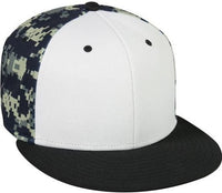 OC Sports MWS-600 Adjustable ProTech Mesh Q3 Cap - White Navy Black | HIT a Double