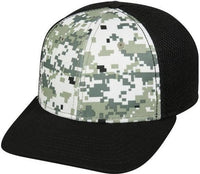 OC Sports MWS1125 Proflex Fit Sandwich Mesh Ball Cap - Dig White Black | HIT a Double