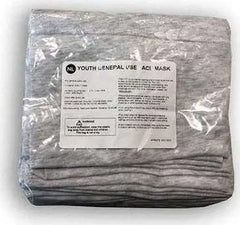 Next Level MG107 Youth General Use Neck Gaiter Pkg 12 - Heather White - White / One Size Fits Most
