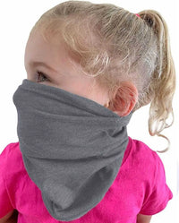 Next Level MG107 Youth General Use Neck Gaiter Pkg 12 - Premium Heather - Gray / One Size Fits Most