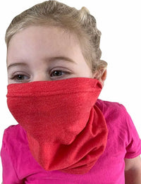 Next Level MG107 Youth General Use Neck Gaiter Pkg 12 - Vintage Red - Red / One Size Fits Most