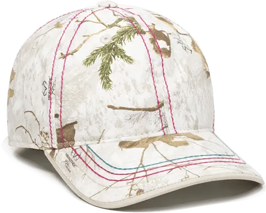 OC Sports 101LDS Adjustable Ladies Fit Cap - Realtree Xtra Snow - Realtree Xtra Snow / 6 7/8’’ - 7 1/2’’