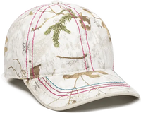 OC Sports 101LDS Adjustable Ladies Fit Cap - Realtree Xtra Snow - Realtree Xtra Snow / 6 7/8’’ - 7 1/2’’
