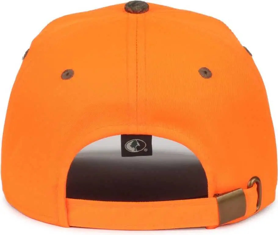 OC Sports 202IS Adjustable Cap that is Easily Visible - Blaze Mossy Oak Country DNA - Blaze Mossy Oak / OSFM