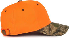 OC Sports 202IS Adjustable Cap that is Easily Visible - Blaze Realtree APX - Blaze Realtree / OSFM