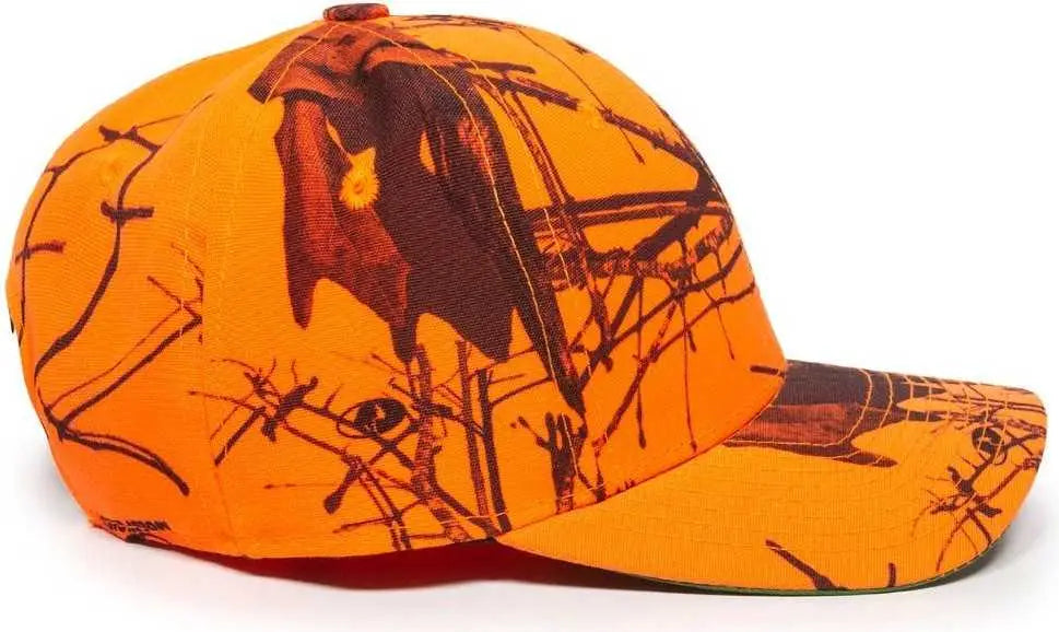 OC Sports 301IS Adjustable Cap - Mossy Oak Break Up Blaze - Mossy Oak Blaze / Adult