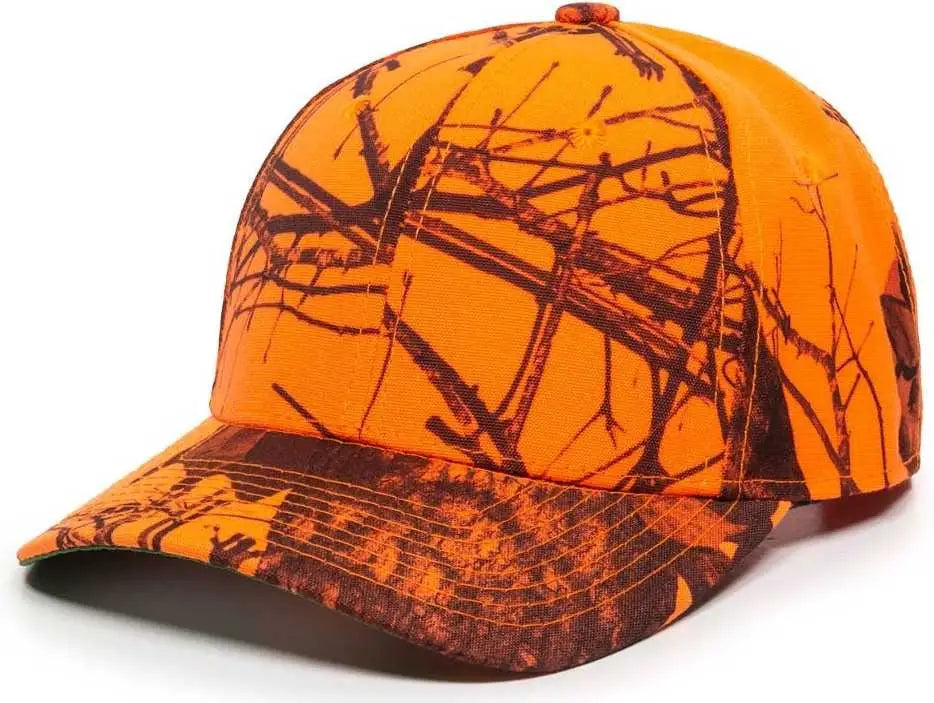 OC Sports 301IS Adjustable Cap - Mossy Oak Break Up Blaze - Mossy Oak Blaze / Adult