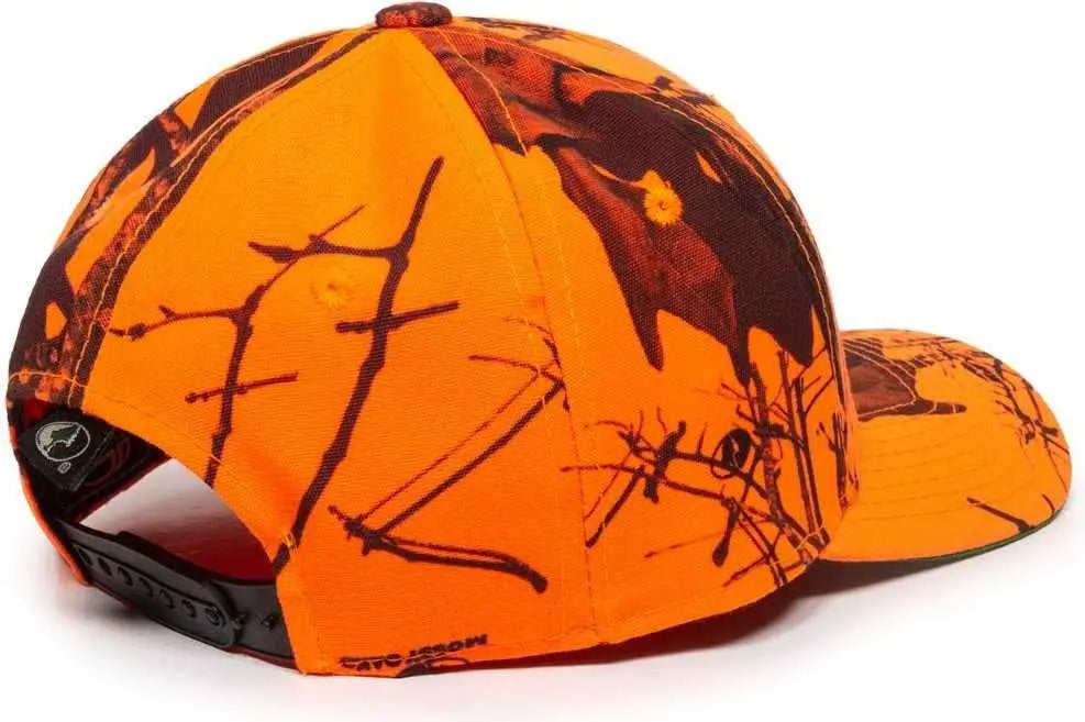 OC Sports 301IS Adjustable Cap - Mossy Oak Break Up Blaze - Mossy Oak Blaze / Adult