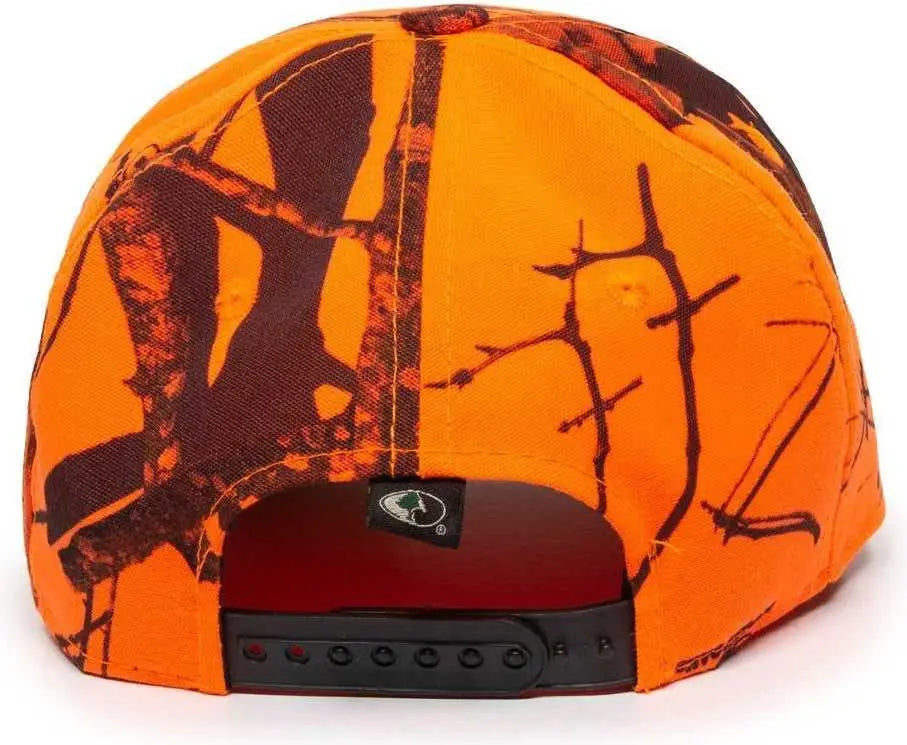 OC Sports 301IS Adjustable Cap - Mossy Oak Break Up Blaze - Mossy Oak Blaze / Adult
