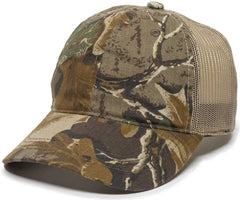 OC Sports 430PC Adjustable Mesh Back Cap - Advantage Classic Khaki - Realtree Khaki / 6 7/8’’ - 7 1/2’’