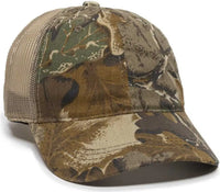 OC Sports 430PC Adjustable Mesh Back Cap - Advantage Classic Khaki - Realtree Khaki / 6 7/8’’ - 7 1/2’’