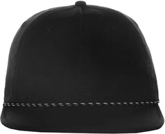 OC Sports OC 504 Packable Flat Visor With Cord Cap - Black - Black / 6 7/8’’ - 7 1/2’’