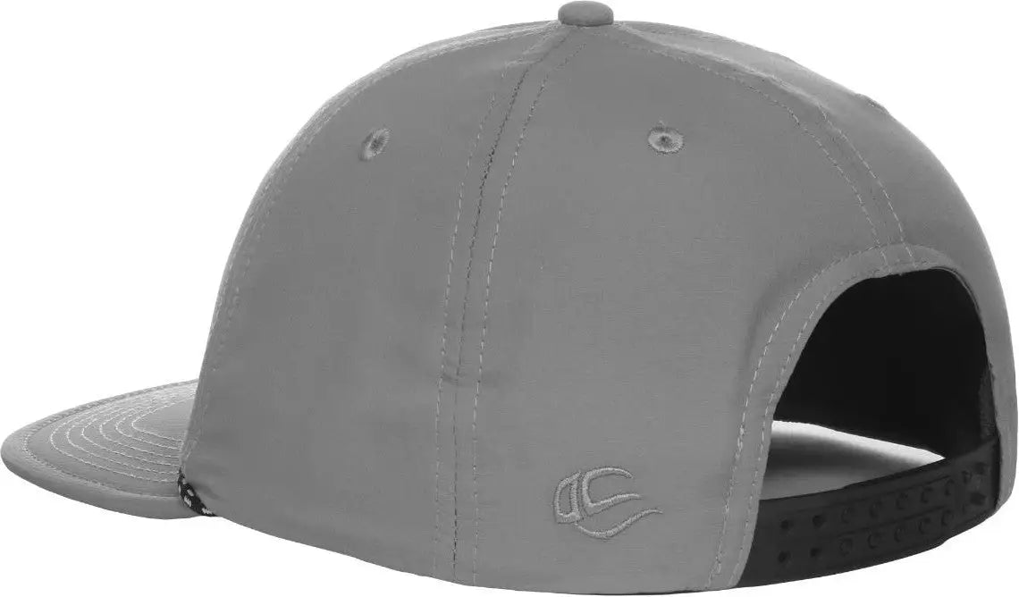 OC Sports OC 504 Packable Flat Visor With Cord Cap - Gray - Gray / 6 7/8’’ - 7 1/2’’