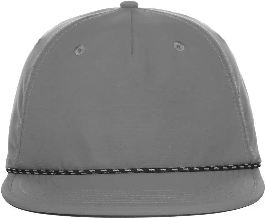 OC Sports OC 504 Packable Flat Visor With Cord Cap - Gray - Gray / 6 7/8’’ - 7 1/2’’