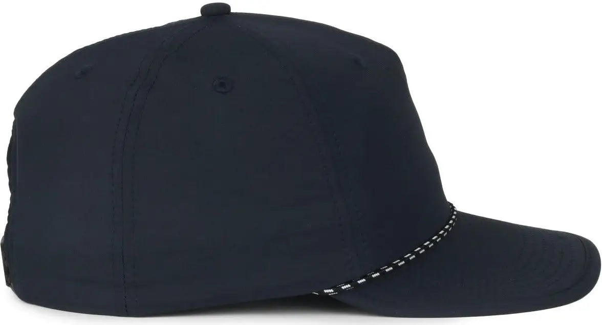 OC Sports OC 504 Packable Flat Visor With Cord Cap - Navy - Navy / OSFM