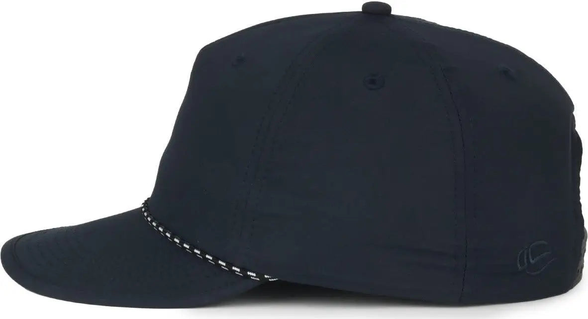 OC Sports OC 504 Packable Flat Visor With Cord Cap - Navy - Navy / OSFM
