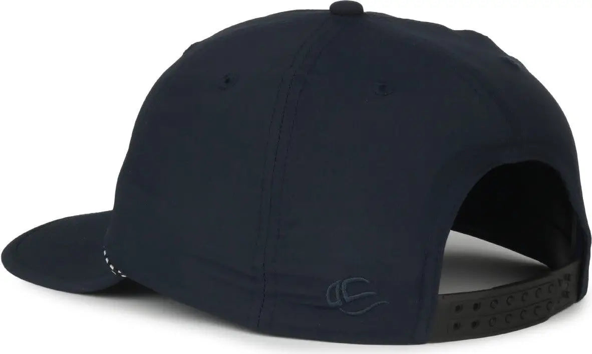 OC Sports OC 504 Packable Flat Visor With Cord Cap - Navy - Navy / OSFM