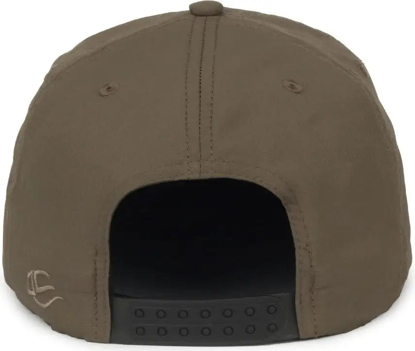 OC Sports OC 504 Packable Flat Visor With Cord Cap - Olive - Olive / OSFM