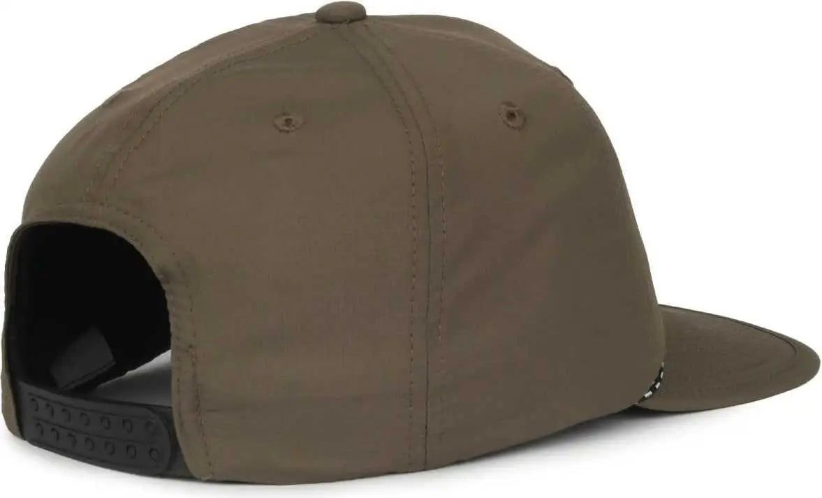 OC Sports OC 504 Packable Flat Visor With Cord Cap - Olive - Olive / OSFM