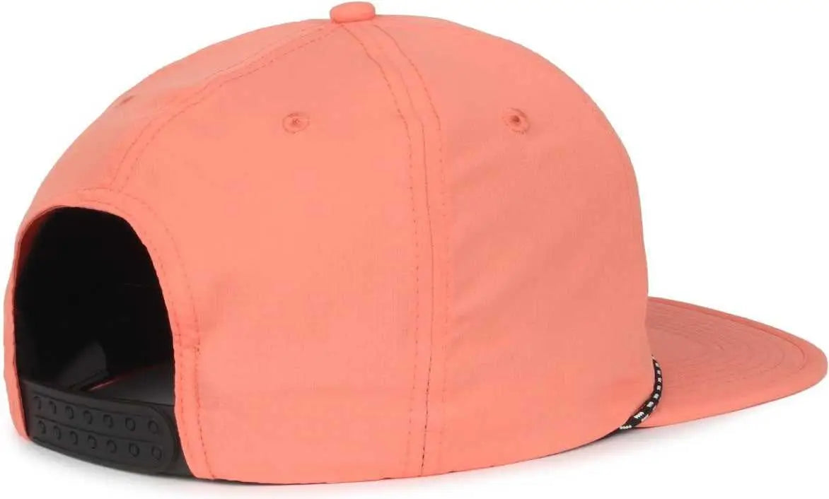 OC Sports OC 504 Packable Flat Visor With Cord Cap - Salmon - Salmon / OSFM