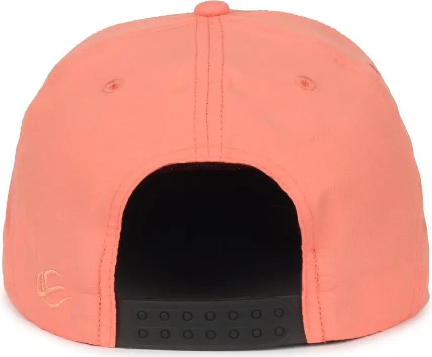 OC Sports OC 504 Packable Flat Visor With Cord Cap - Salmon - Salmon / OSFM
