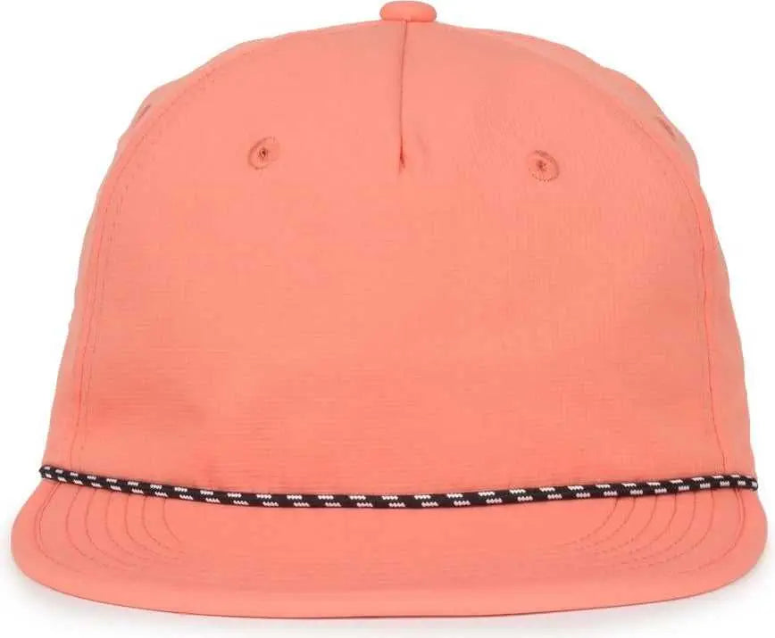 OC Sports OC 504 Packable Flat Visor With Cord Cap - Salmon - Salmon / OSFM