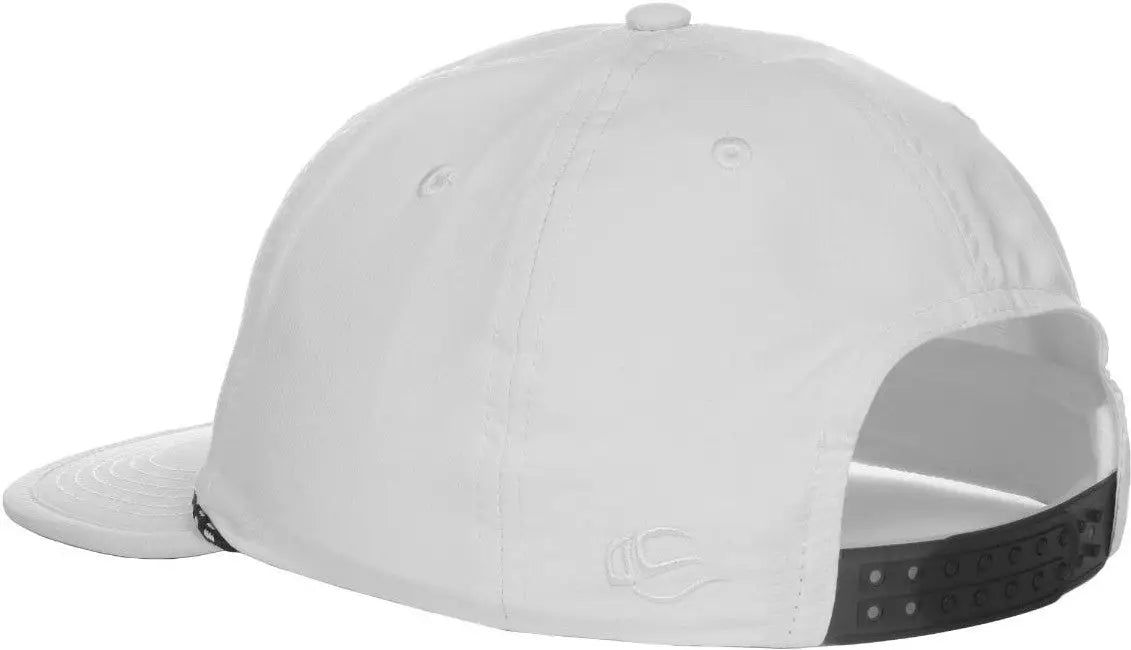 OC Sports OC 504 Packable Flat Visor With Cord Cap - White - White / 6 7/8’’ - 7 1/2’’