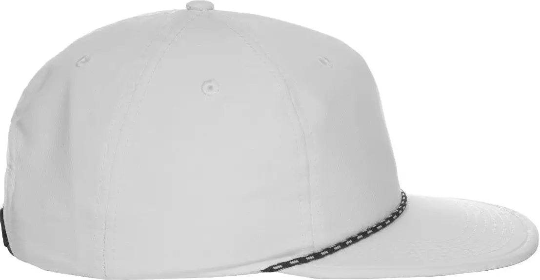 OC Sports OC 504 Packable Flat Visor With Cord Cap - White - White / 6 7/8’’ - 7 1/2’’
