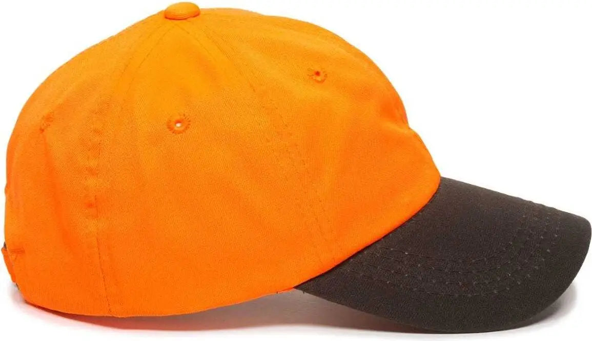 OC Sports 553IS Adjustable Cap that is Easily Visible - Blaze Dark Brown - Blaze Brown / 6 7/8’’ - 7 1/2’’