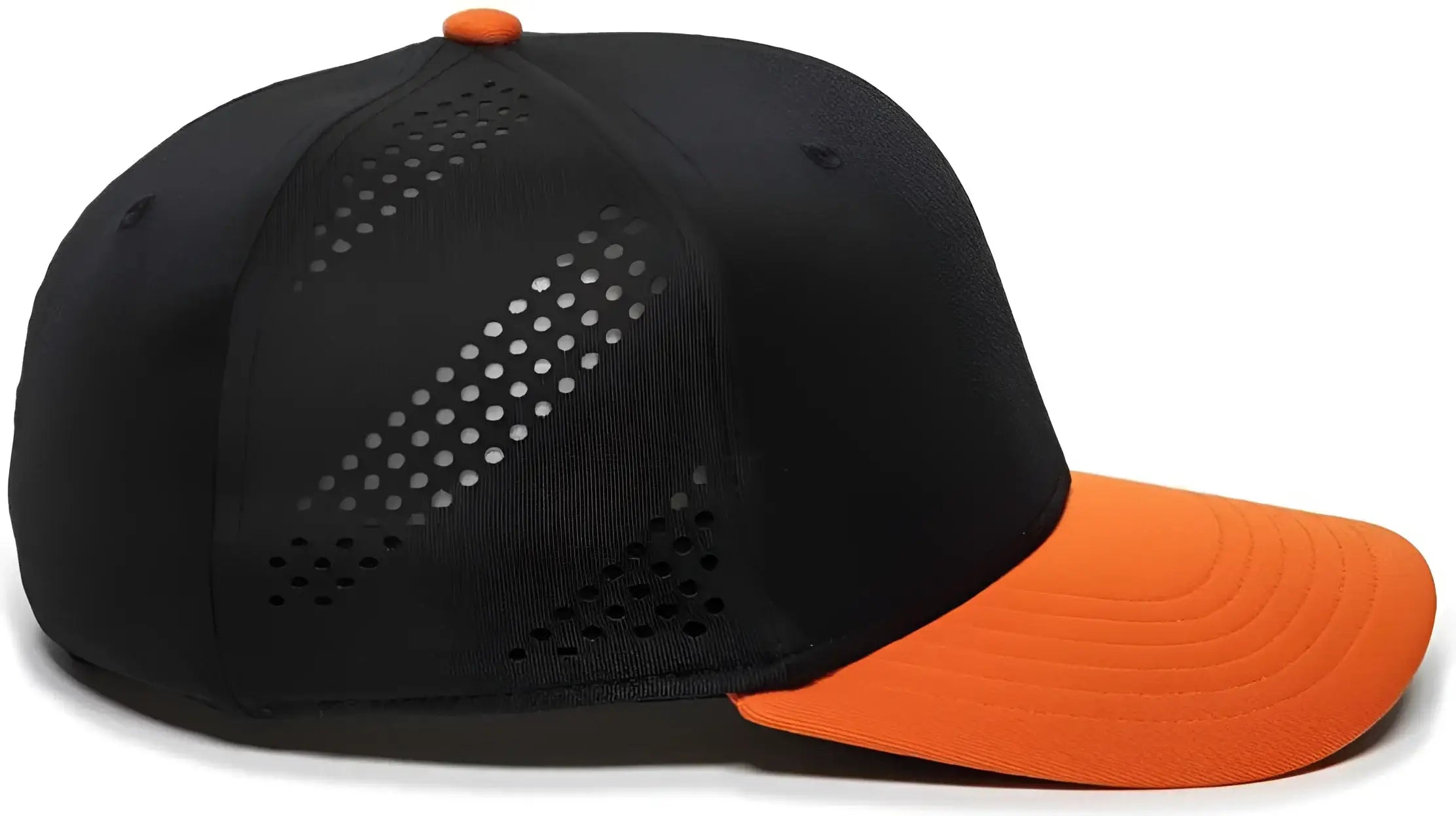 OC Sports AIR25 Flexible Fitting Cap - Black Orange